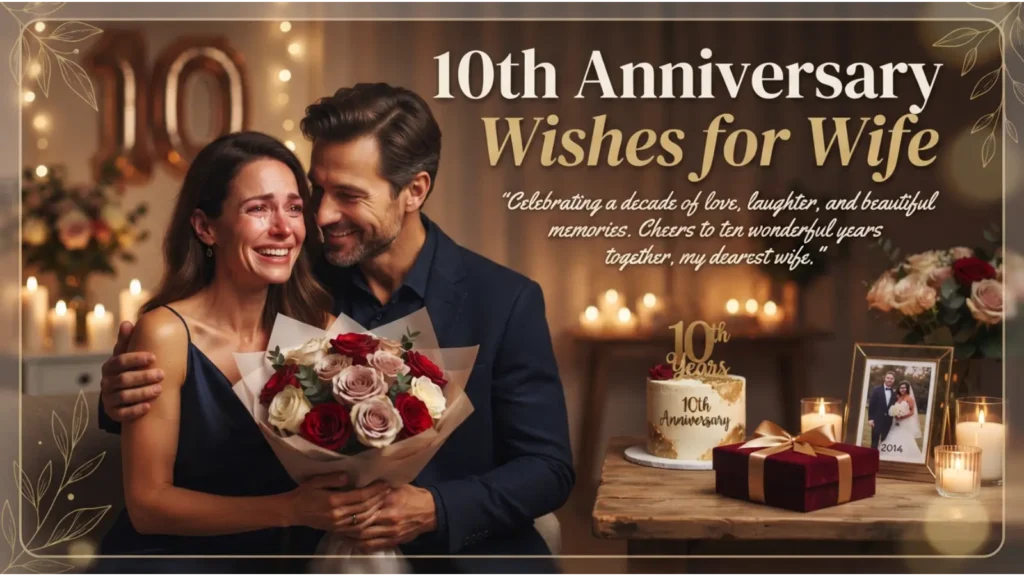 10th Anniversary Wishes for Wife