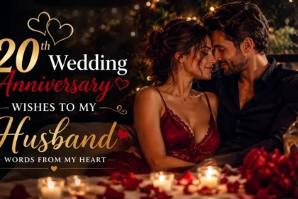 20th Wedding Anniversary Wishes to My Husband