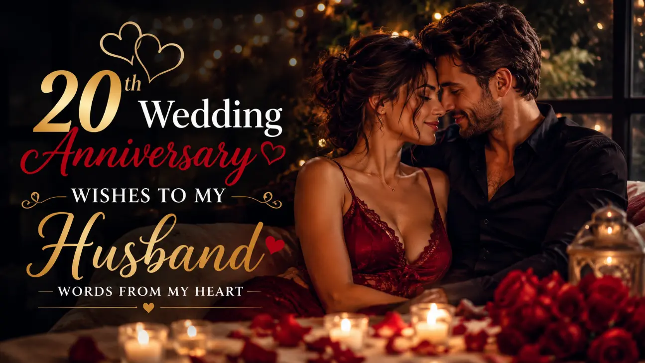 20th Wedding Anniversary Wishes to My Husband