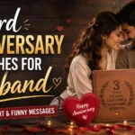 3rd Anniversary Wishes for Husband