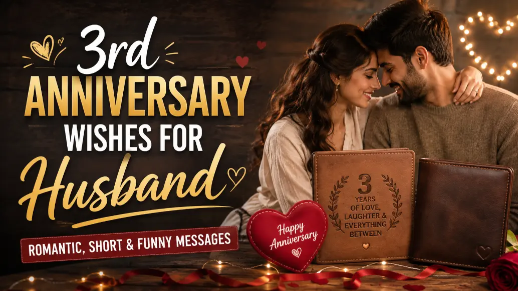 3rd Anniversary Wishes for Husband