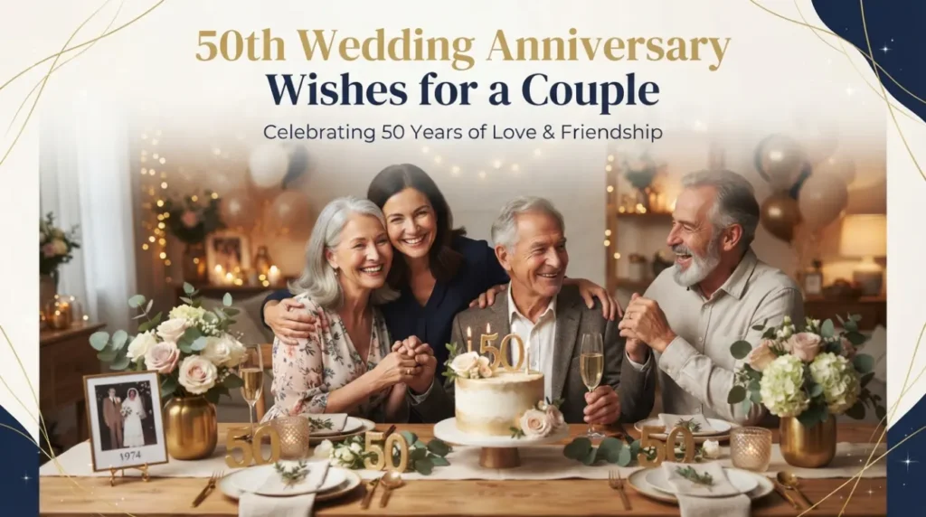 50th Wedding Anniversary Wishes for a Couple
