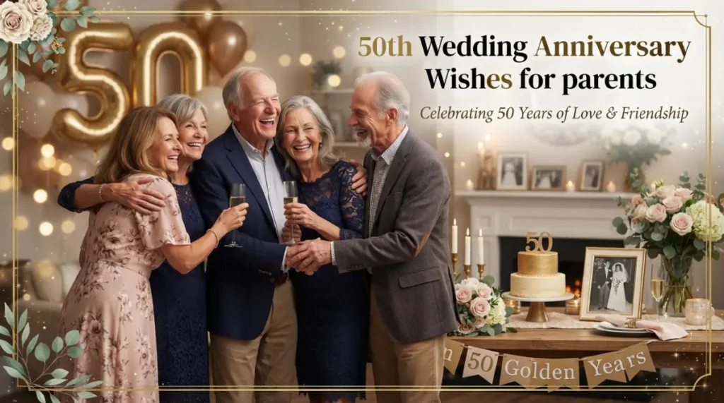 50th Wedding Anniversary Wishes for Parents