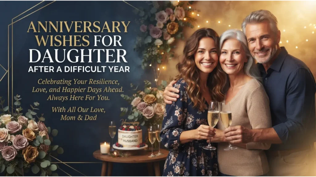 Anniversary Wishes for Daughter After a Difficult Year
