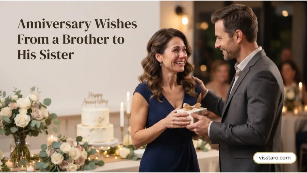 Anniversary Wishes From a Brother to His Sister