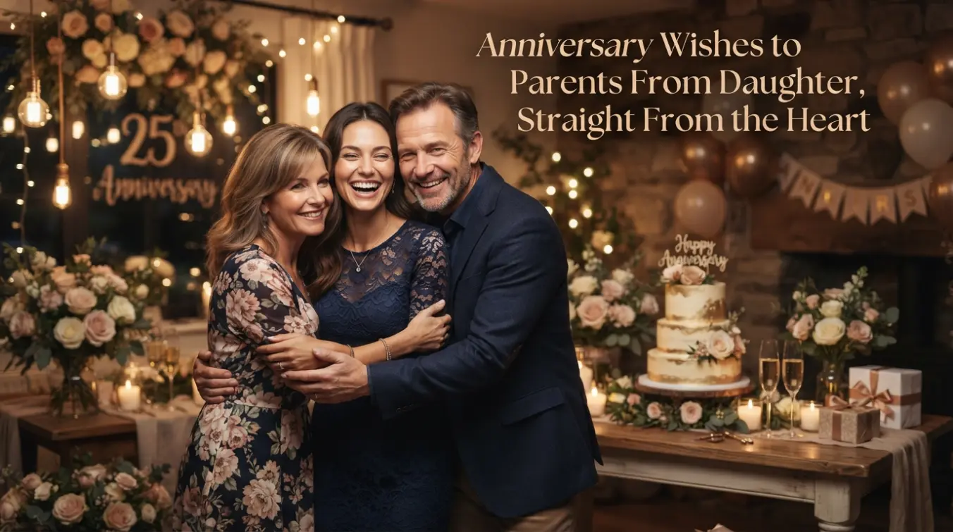 Anniversary Wishes to Parents From Daughter