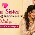 Dear Sister Wedding Anniversary Wishes for a Beautiful Marriage