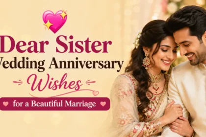 Dear Sister Wedding Anniversary Wishes for a Beautiful Marriage