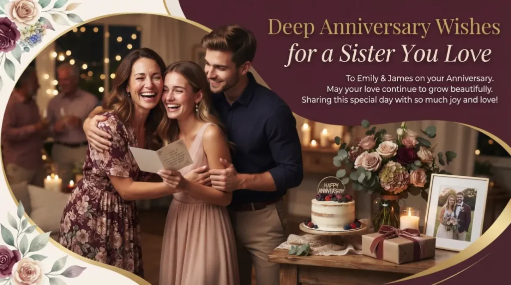 Deep Anniversary Wishes for a Sister You Love