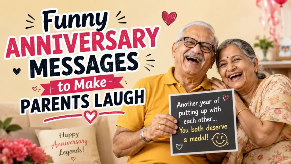 Funny Anniversary Messages to Make Parents Laugh