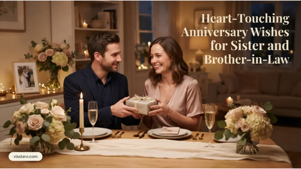 Heart-Touching Anniversary Wishes for Sister and Brother-in-Law