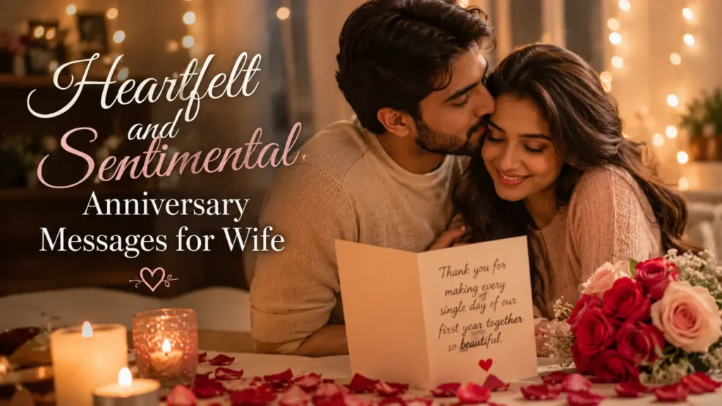 Heartfelt and Sentimental Anniversary Messages for Wife