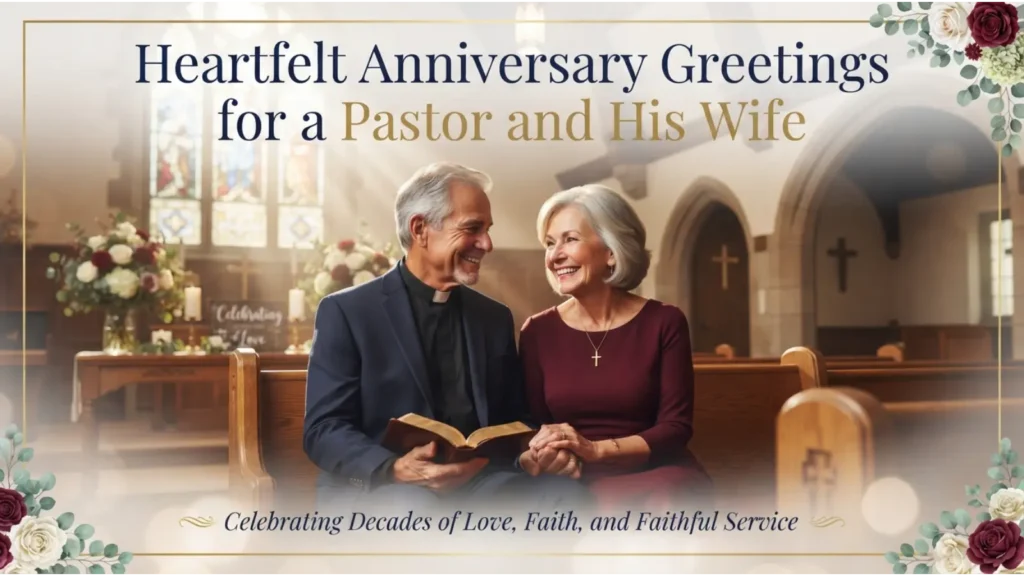 Heartfelt Anniversary Greetings for a Pastor and His Wife