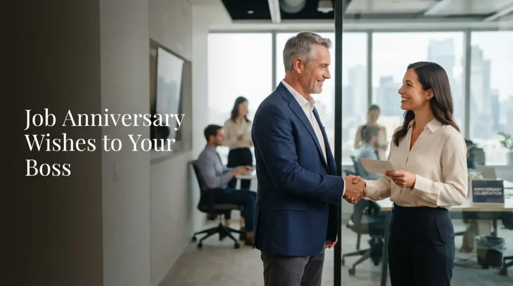 Job Anniversary Wishes to Your Boss