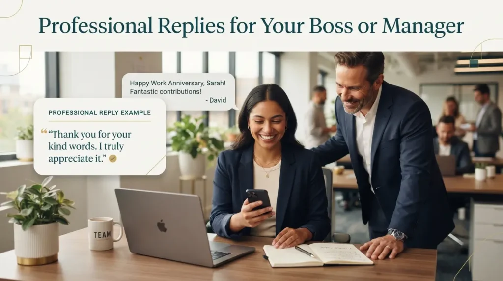 Professional Replies for Your Boss or Manager