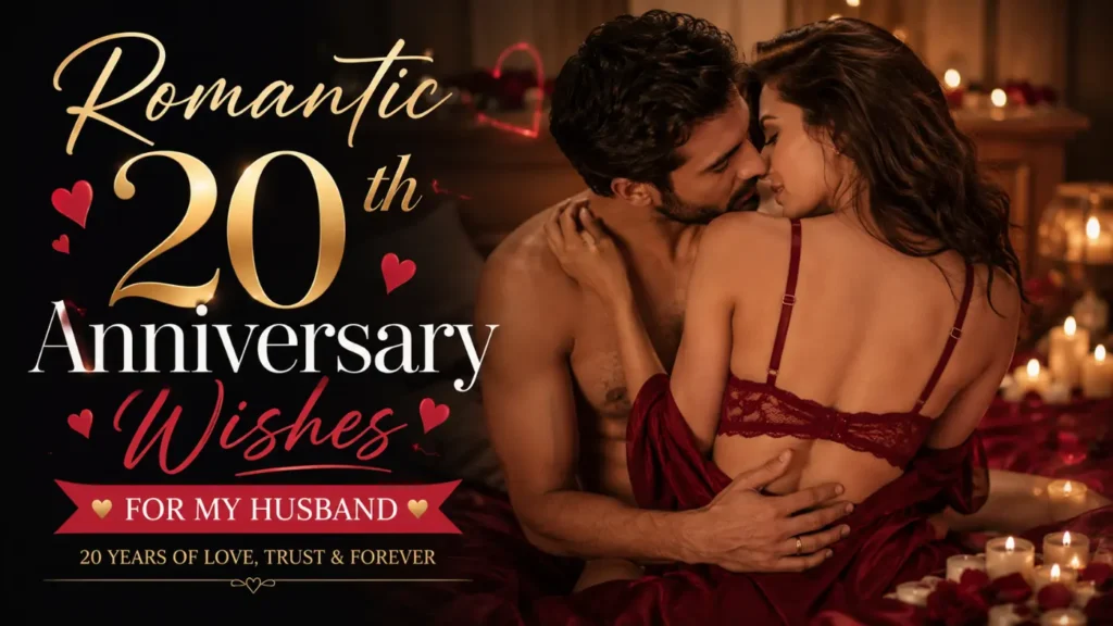 Romantic 20th Anniversary Wishes for My Husband