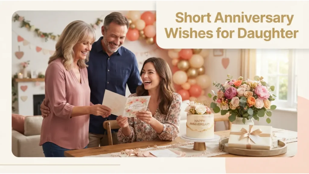 Short Anniversary Wishes for Daughter