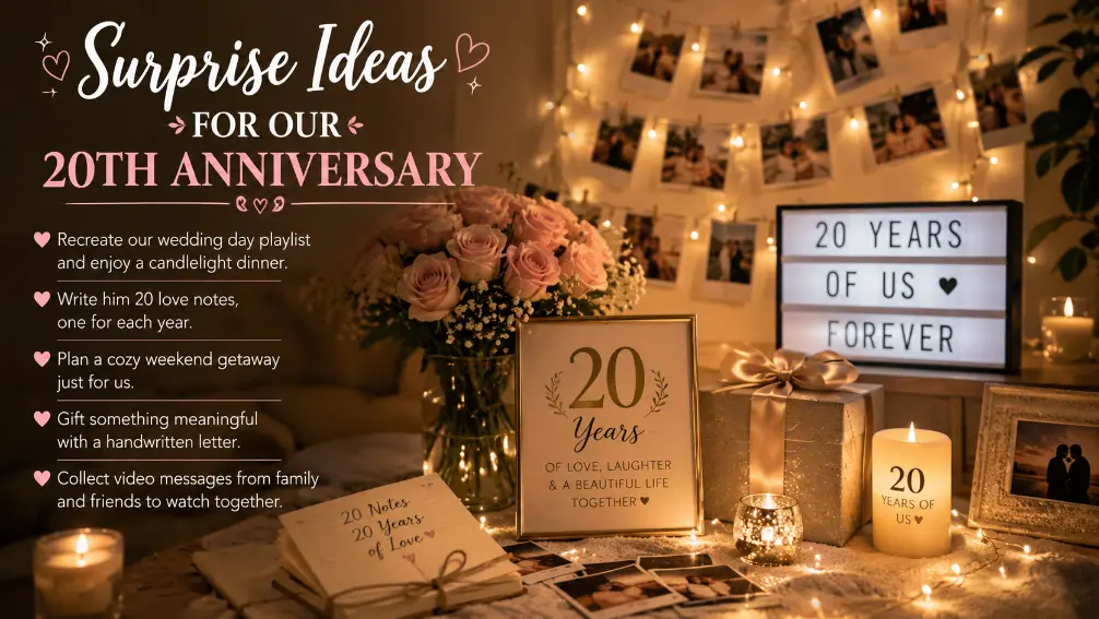 Surprise Ideas for Our 20th Anniversary