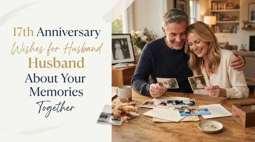 17th Anniversary Wishes for Husband About Your Memories Together