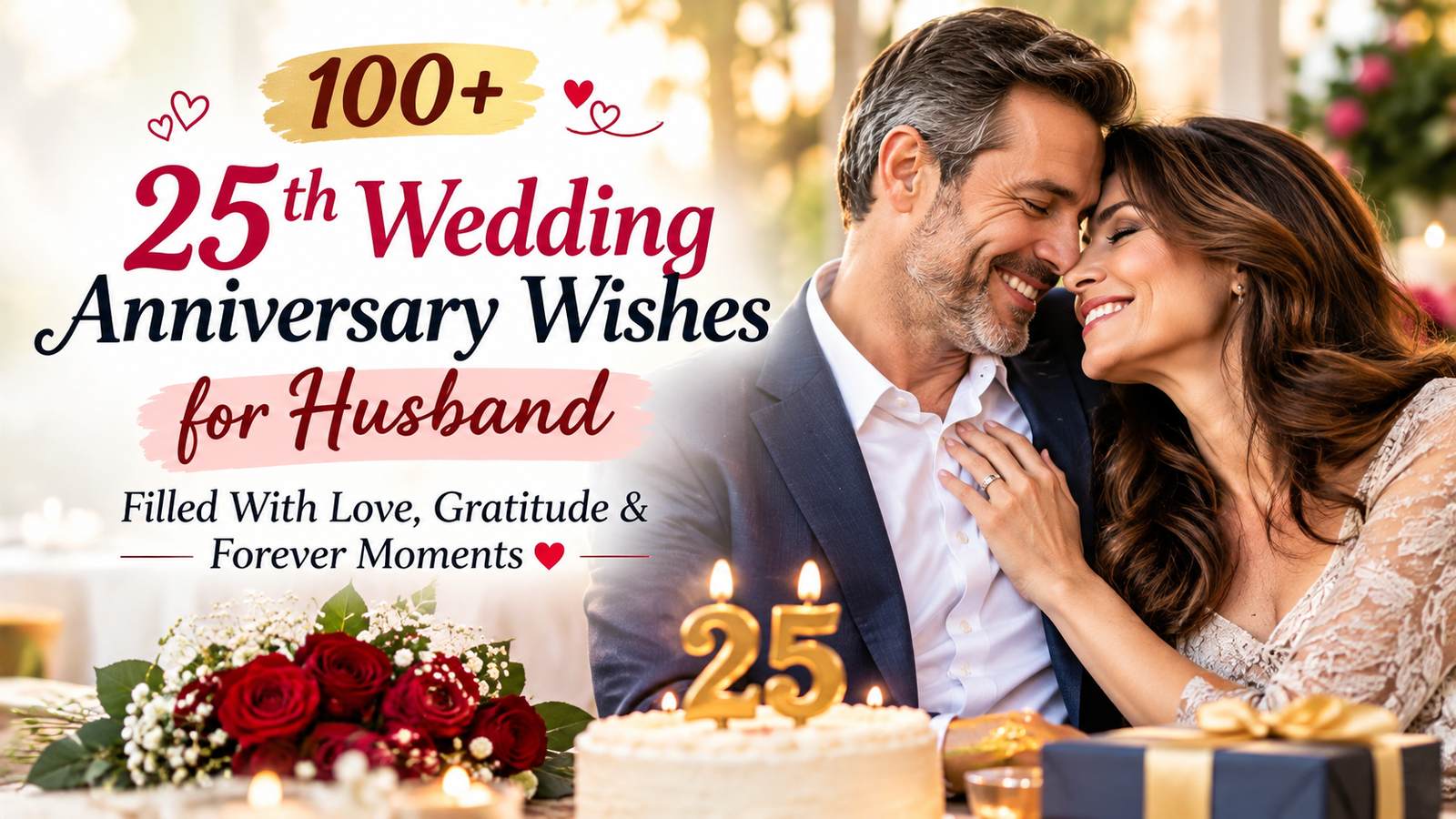 25th Wedding Anniversary Wishes for Husband
