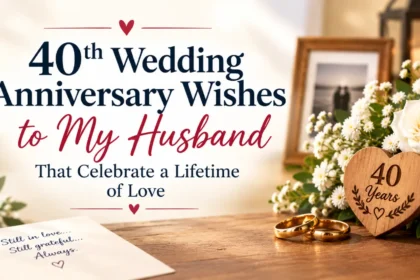 40th Wedding Anniversary Wishes To My Husband