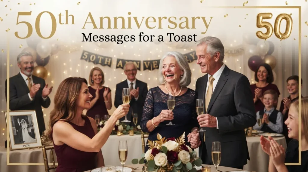 50th Anniversary Messages for a Toast