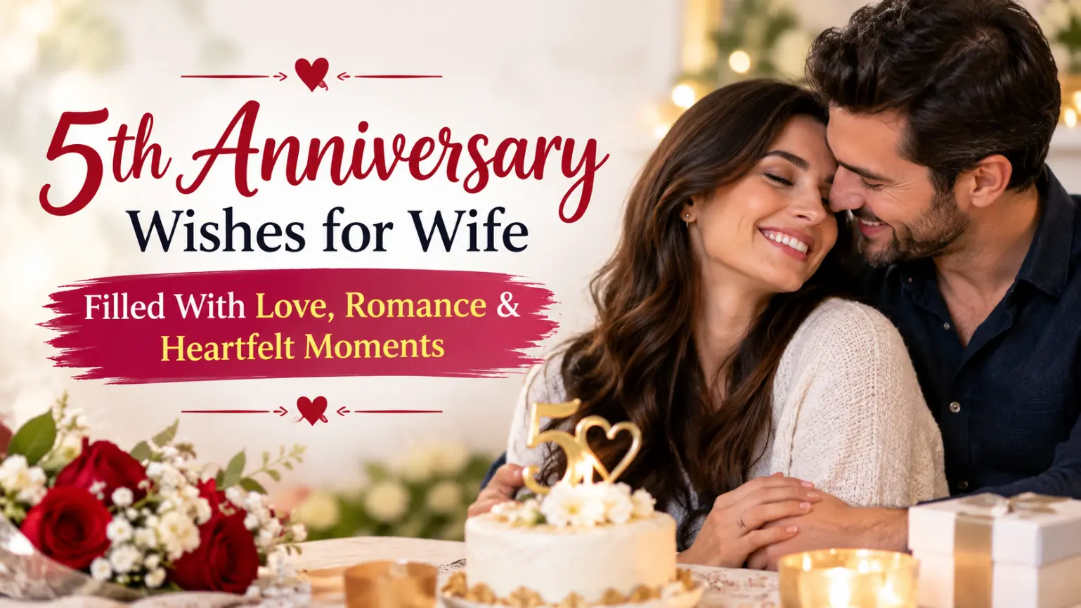 5th Anniversary Wishes for Wife