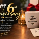 6th Anniversary Wishes for Husband