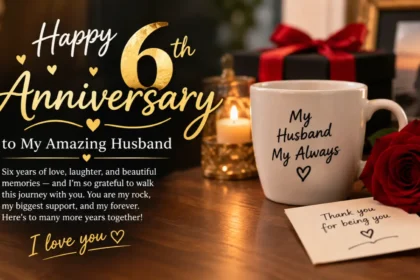6th Anniversary Wishes For Husband