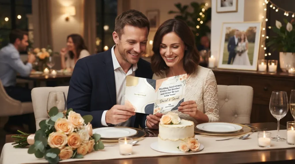 Wedding Anniversary Wishes for Brother and Sister-in-Law with Name