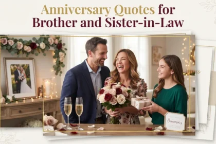 Anniversary Quotes for Brother and Sister-in-Law