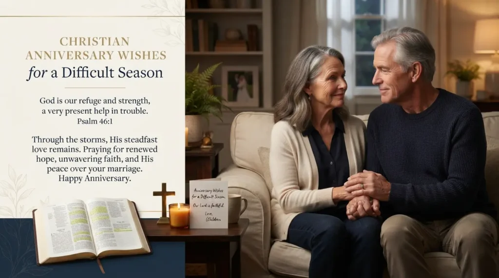 Christian Anniversary Wishes for a Difficult Season