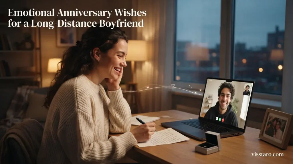 Emotional Anniversary Wishes for a Long-Distance Boyfriend
