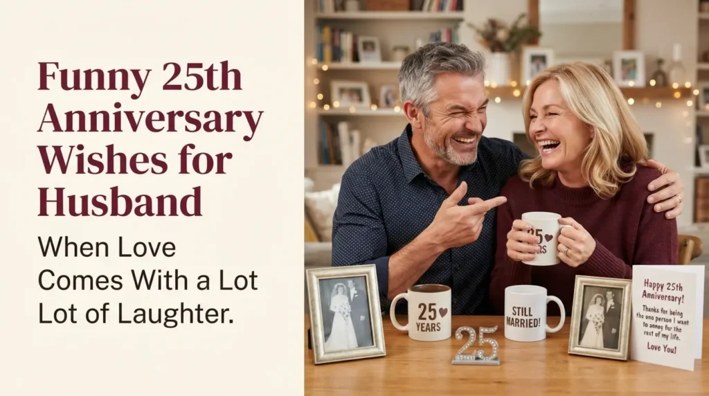 Funny 25th Anniversary Wishes for Husband love