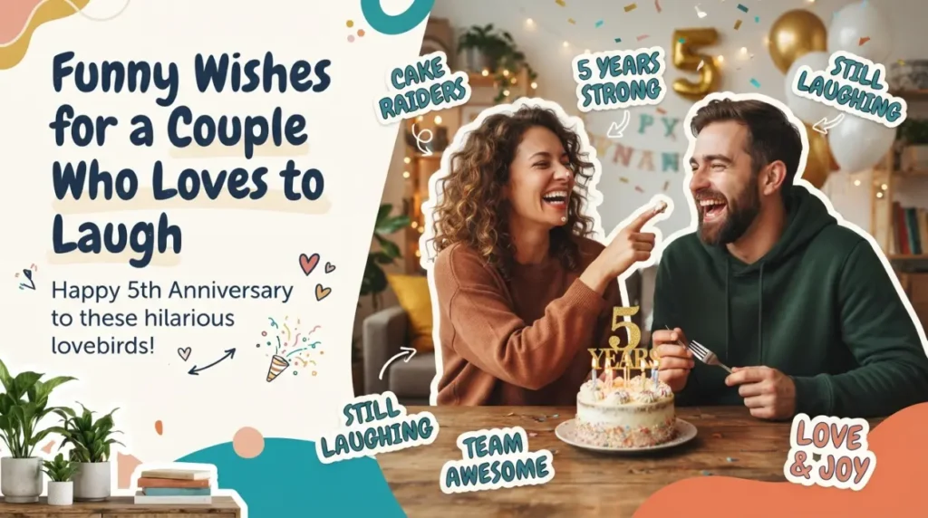Funny Wishes for a Couple Who Loves to Laugh