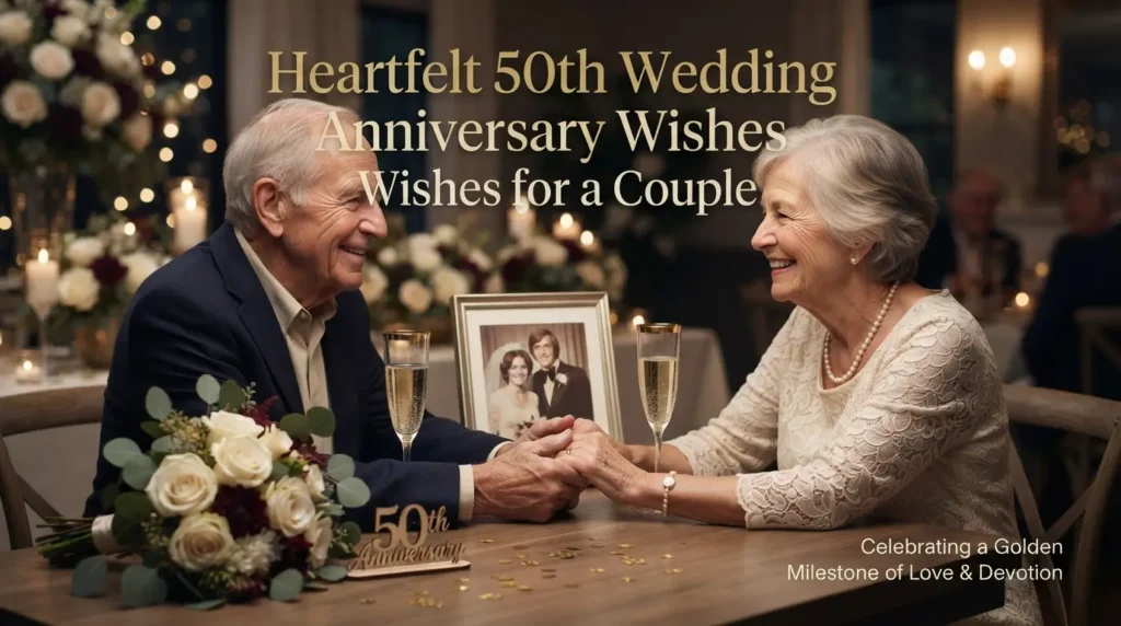 Heartfelt 50th Wedding Anniversary Wishes for a Couple