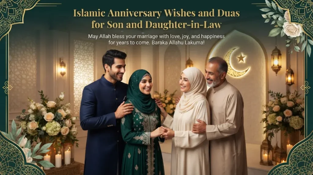 Islamic Anniversary Wishes and Duas for Son and Daughter-in-Law