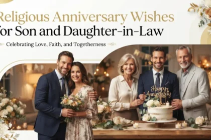 Religious Anniversary Wishes for Son and Daughter-in-Law