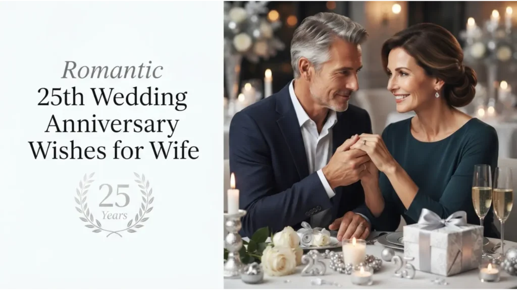 💕 Romantic 25th Wedding Anniversary Wishes for Wife