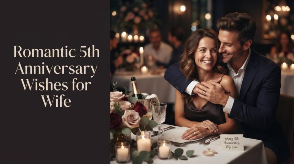Romantic 5th Anniversary Wishes for Wife