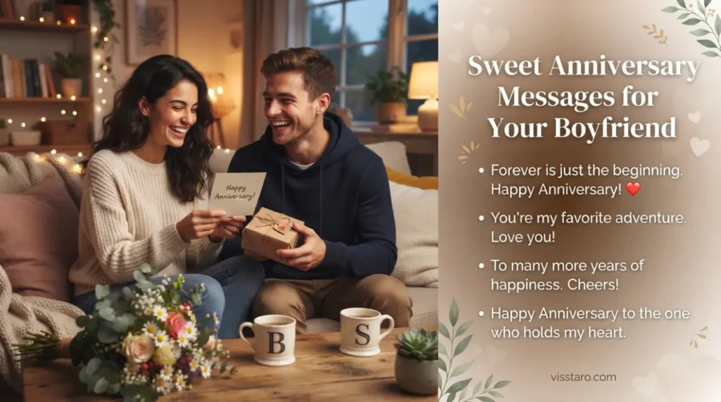 Sweet Anniversary Messages for Your Boyfriend