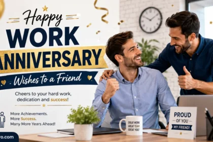 work anniversary wishes to friend