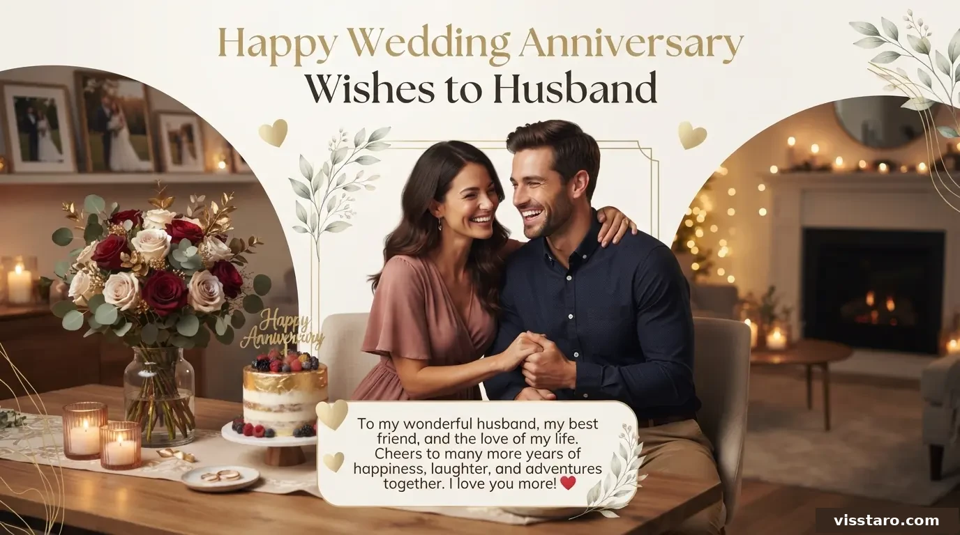 Happy Wedding Anniversary Wishes To Husband